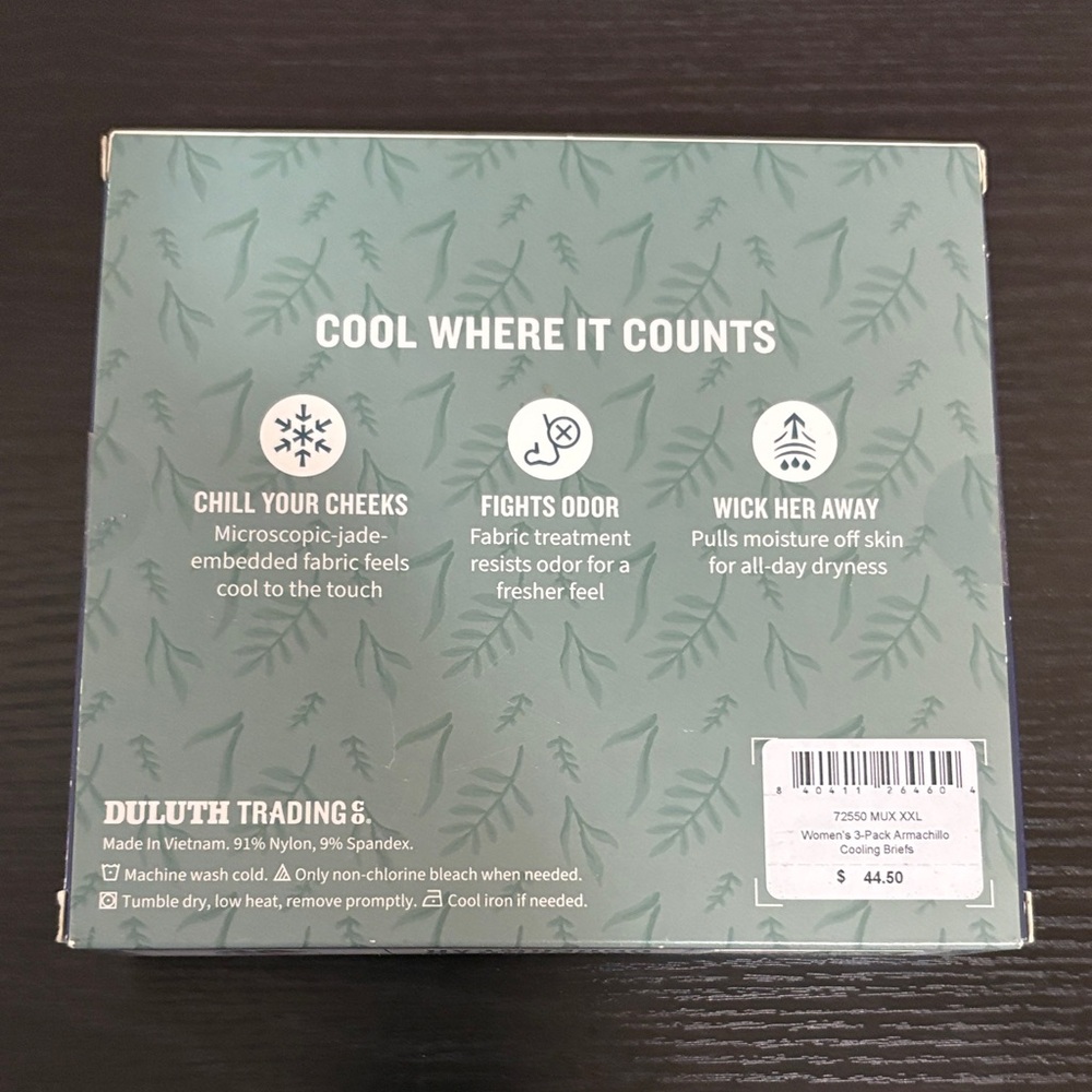 Duluth Trading Co Women's Armachillo Underwear 3-Pack - Red, Purple, Blue - Picture 3 of 5